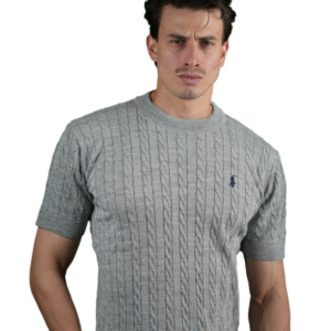 T shirt polo gris